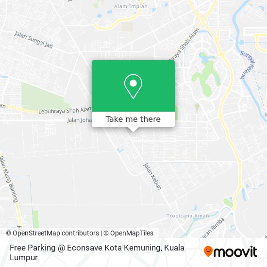 Peta Free Parking @ Econsave Kota Kemuning