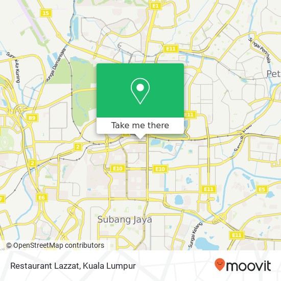 Restaurant Lazzat map