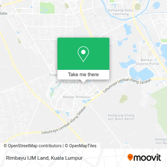 Rimbayu IJM Land map