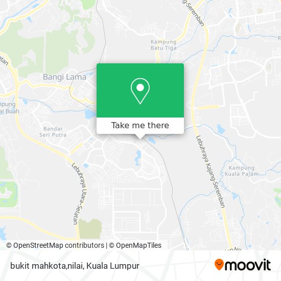 bukit mahkota,nilai map