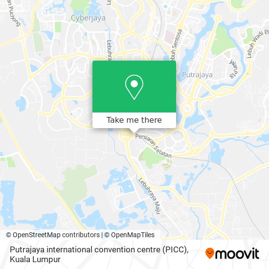 Putrajaya international convention centre (PICC) map