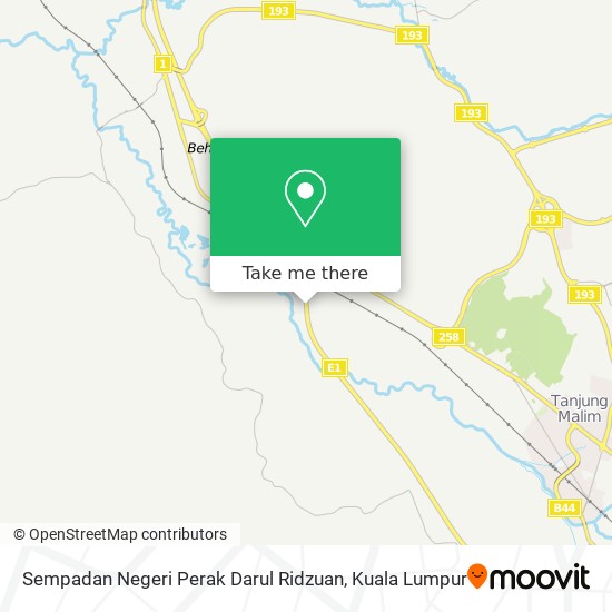 Sempadan Negeri Perak Darul Ridzuan map