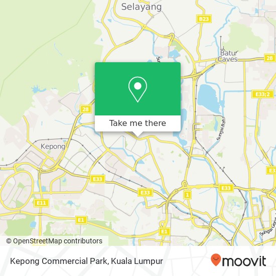 Kepong Commercial Park map