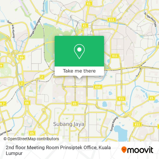 2nd floor Meeting Room Prinsiptek Office map