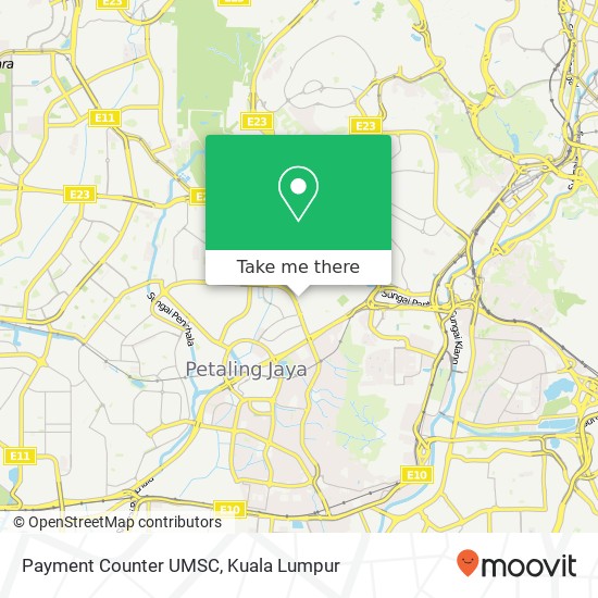 Payment Counter UMSC map