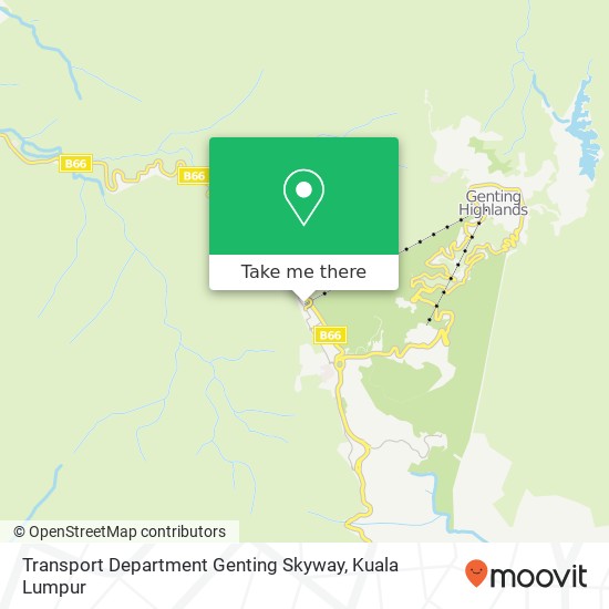 Transport Department Genting Skyway map