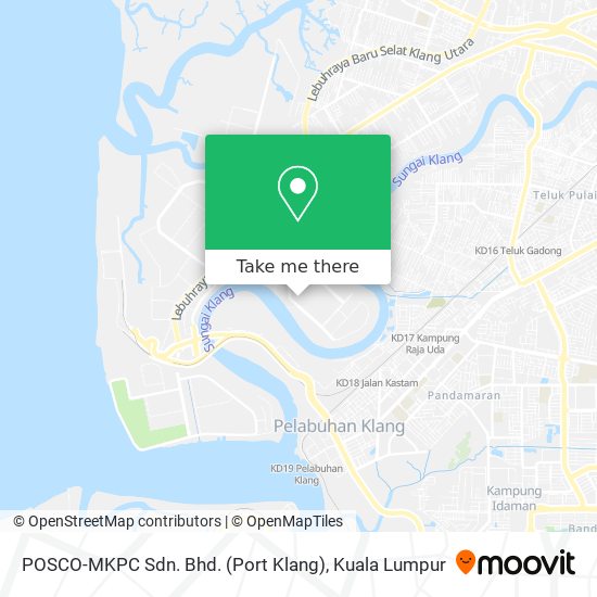 Peta POSCO-MKPC Sdn. Bhd. (Port Klang)
