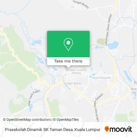 Peta Prasekolah Dinamik SK Taman Desa