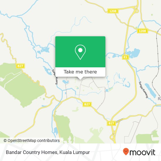 Bandar Country Homes map