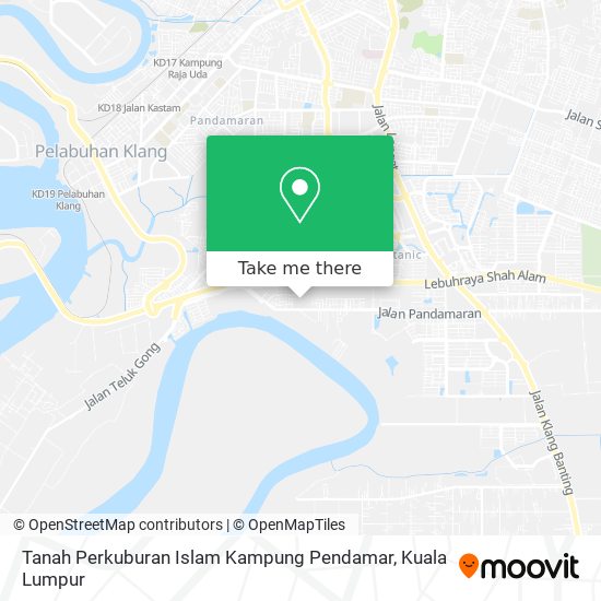 Tanah Perkuburan Islam Kampung Pendamar map