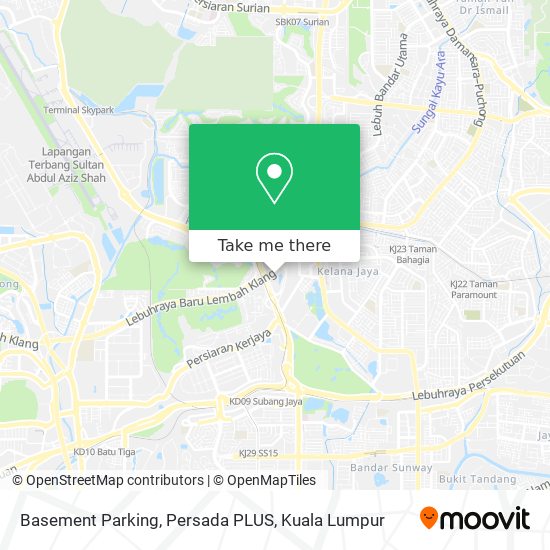 Basement Parking, Persada PLUS map