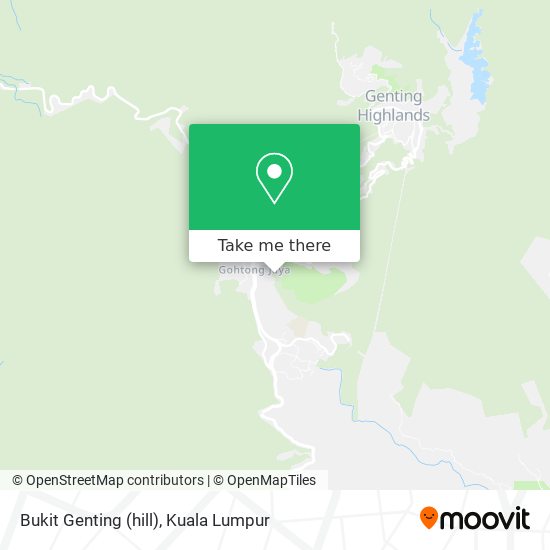 Peta Bukit Genting (hill)