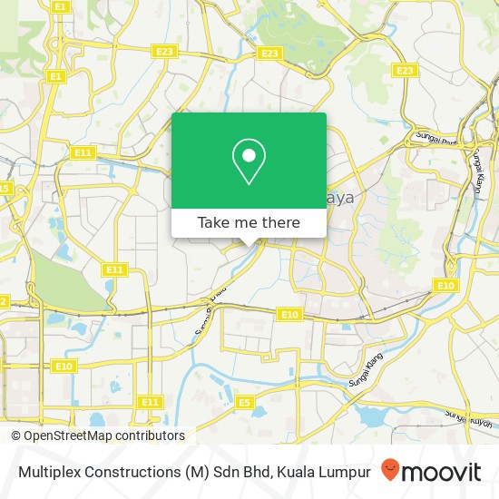 Multiplex Constructions (M) Sdn Bhd map