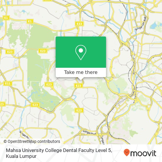 Mahsa University College Dental Faculty Level 5 map