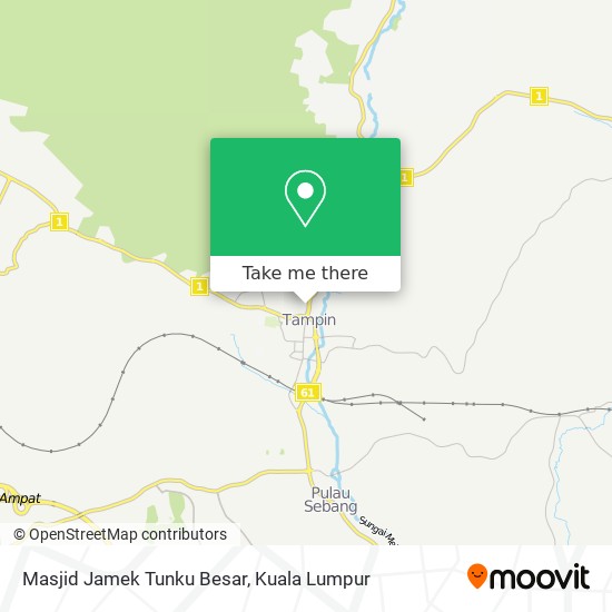 Peta Masjid Jamek Tunku Besar