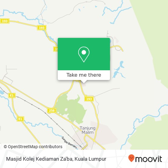 Masjid Kolej Kediaman Za'ba map