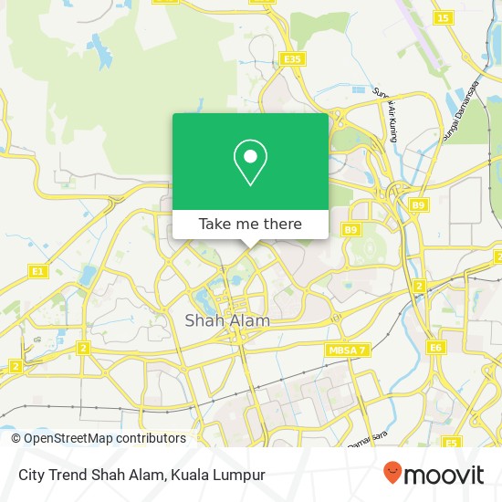City Trend Shah Alam map