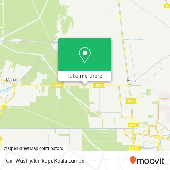 Car Wash jalan kopi map