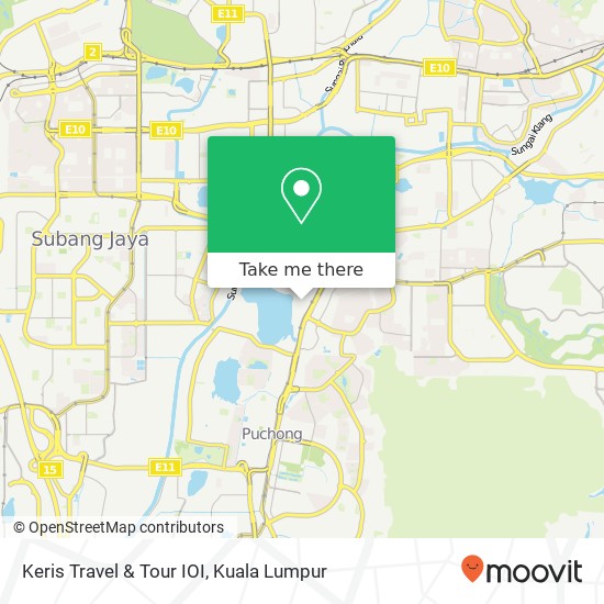 Keris Travel & Tour IOI map