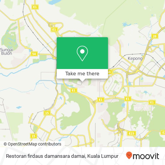 Restoran firdaus damansara damai map