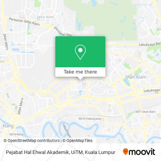 Pejabat Hal Ehwal Akademik, UiTM map