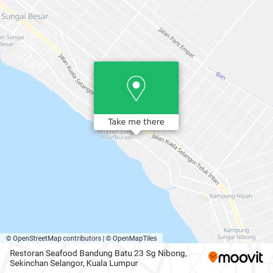 Restoran Seafood Bandung Batu 23 Sg Nibong, Sekinchan Selangor map
