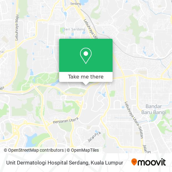 Unit Dermatologi Hospital Serdang map