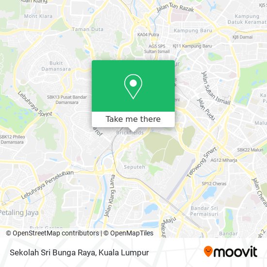 Sekolah Sri Bunga Raya map