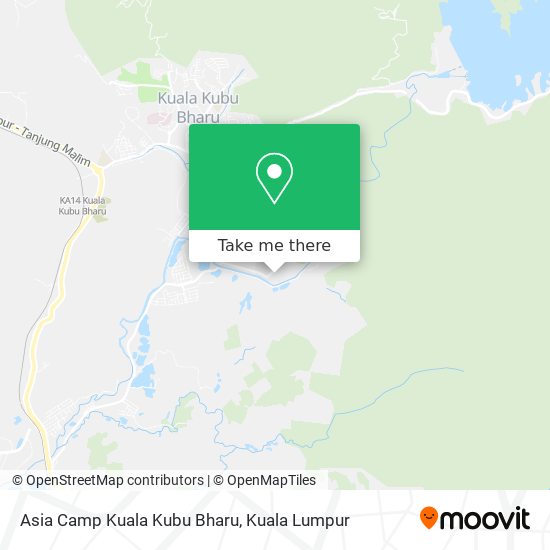 Peta Asia Camp Kuala Kubu Bharu