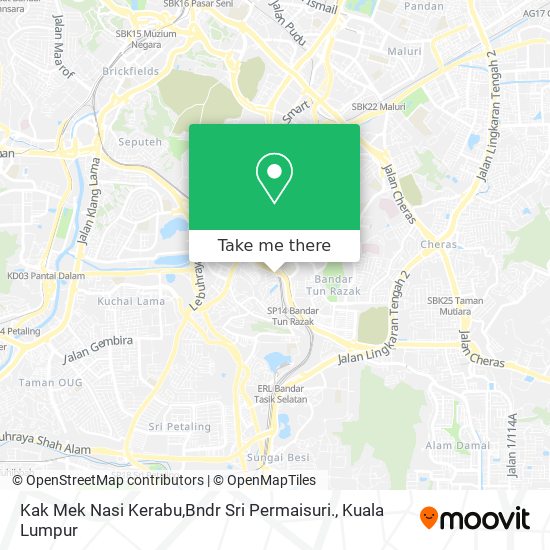 Kak Mek Nasi Kerabu,Bndr Sri Permaisuri. map