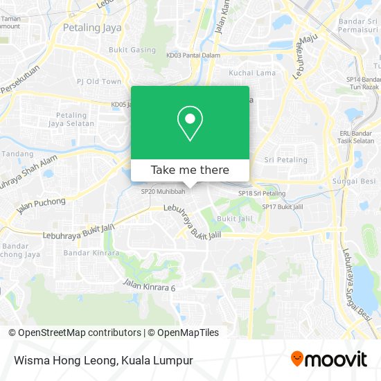 Peta Wisma Hong Leong