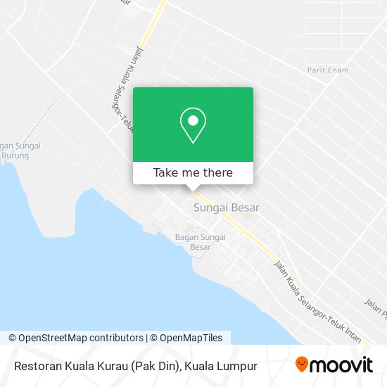 Peta Restoran Kuala Kurau (Pak Din)