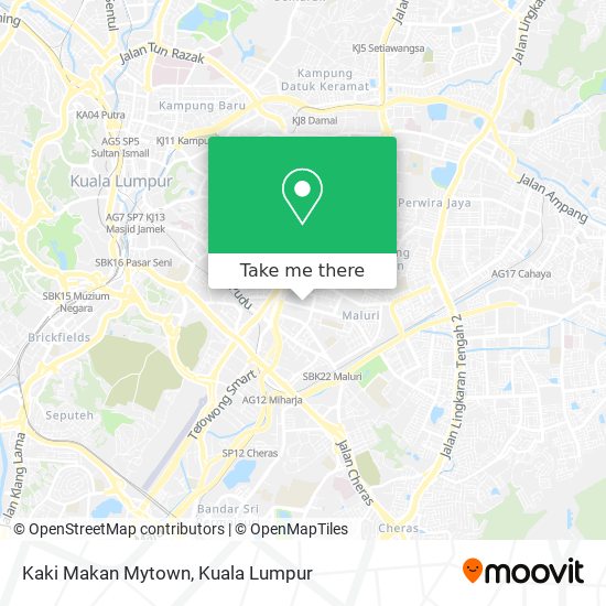 Kaki Makan Mytown map