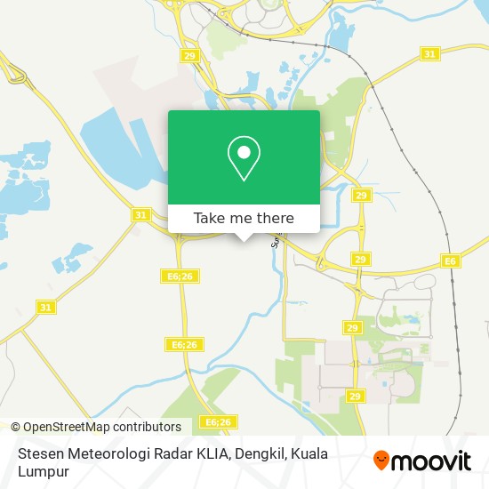 Stesen Meteorologi Radar KLIA, Dengkil map