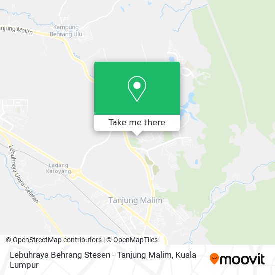 Lebuhraya Behrang Stesen - Tanjung Malim map