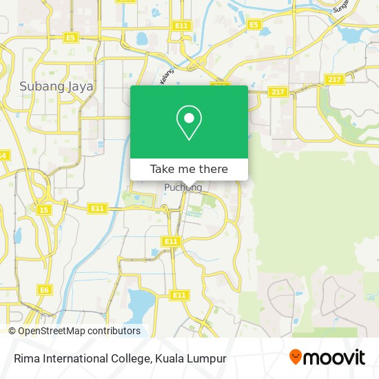 Rima International College map