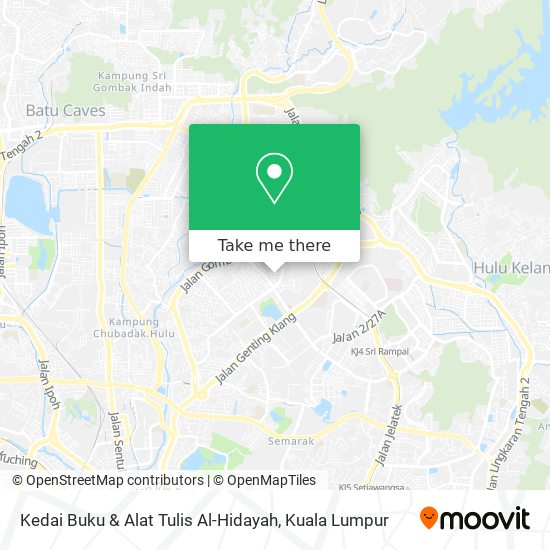 Kedai Buku & Alat Tulis Al-Hidayah map