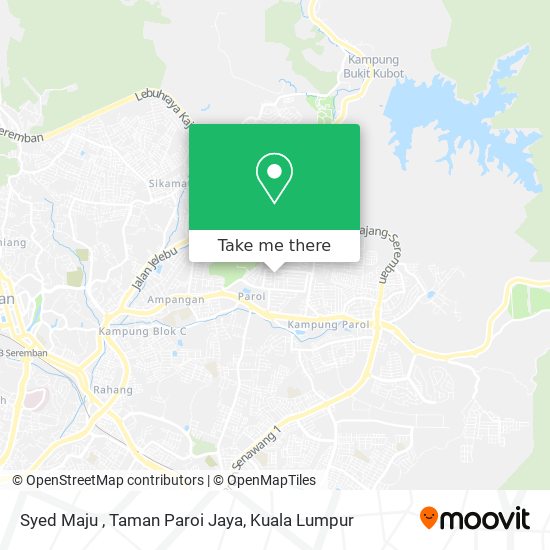 Peta Syed Maju , Taman Paroi Jaya