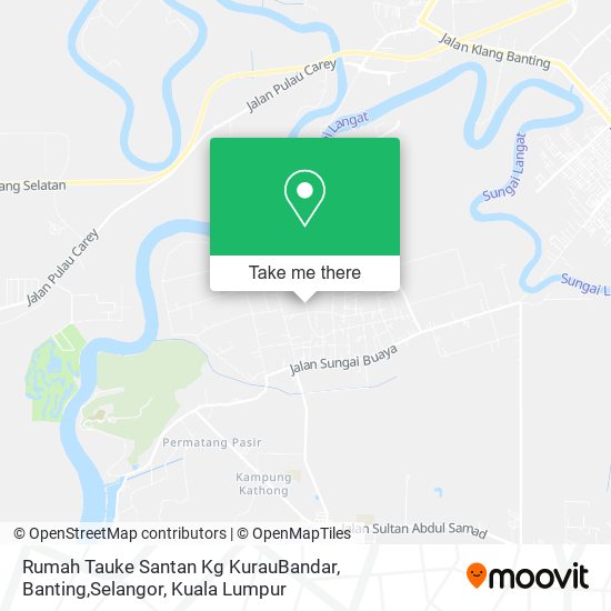 Rumah Tauke Santan Kg KurauBandar, Banting,Selangor map