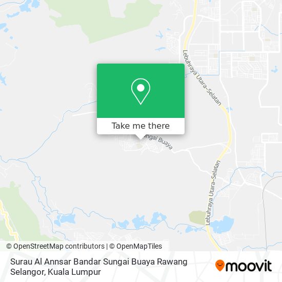 Surau Al Annsar Bandar Sungai Buaya Rawang Selangor map