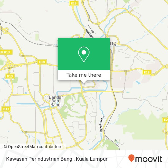 Kawasan Perindustrian Bangi map