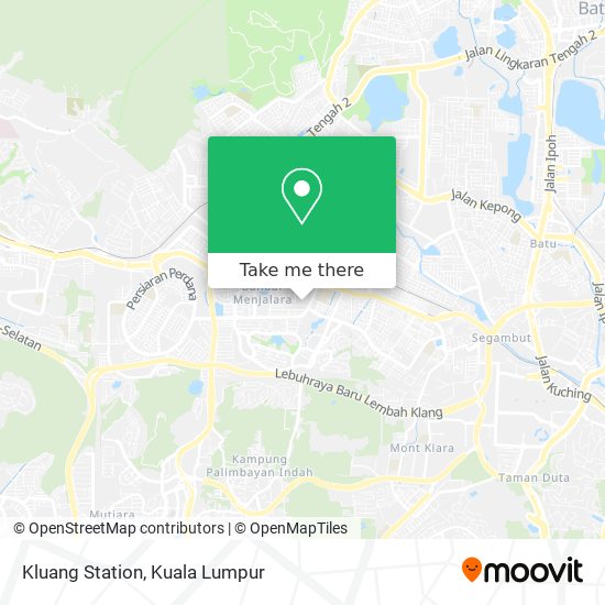 Kluang Station map