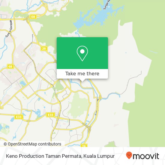 Keno Production Taman Permata map