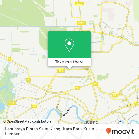Lebuhraya Pintas Selat Klang Utara Baru map