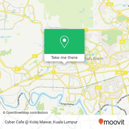 Cyber Cafe @ Kolej Mawar map