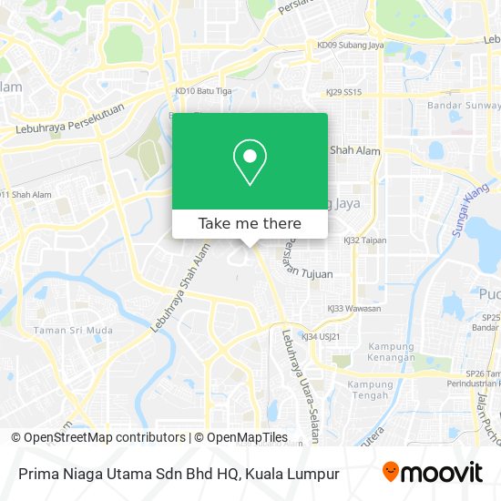 Prima Niaga Utama Sdn Bhd HQ map