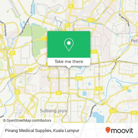 Pinang Medical Supplies map