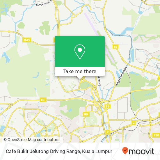 Cafe Bukit Jelutong Driving Range map