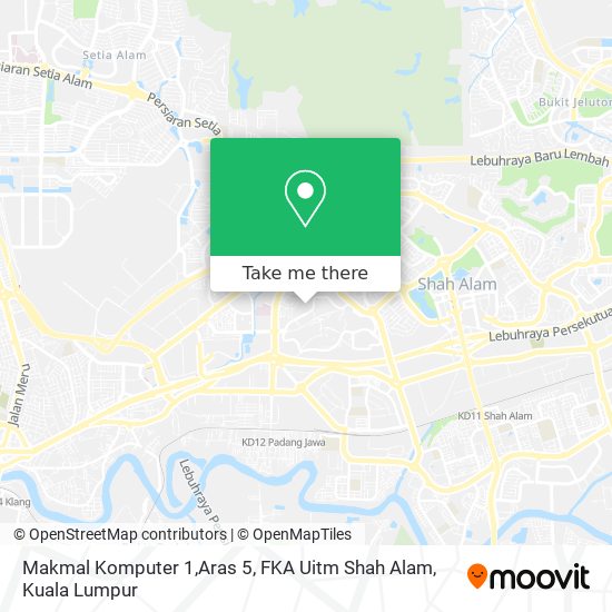 Makmal Komputer 1,Aras 5, FKA Uitm Shah Alam map