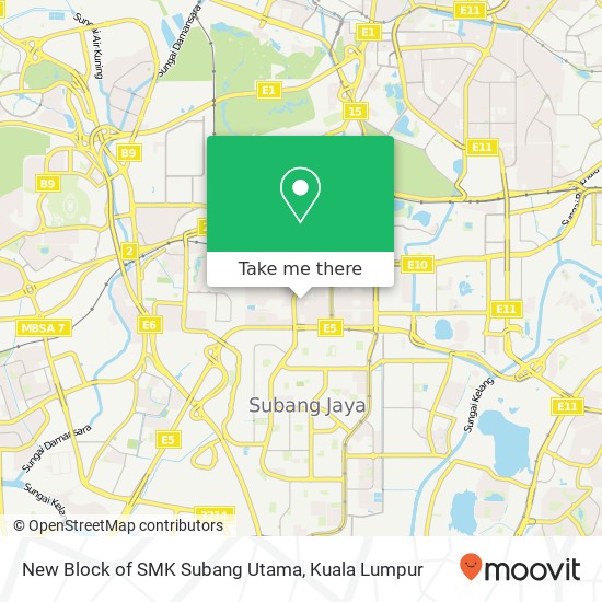 New Block of SMK Subang Utama map